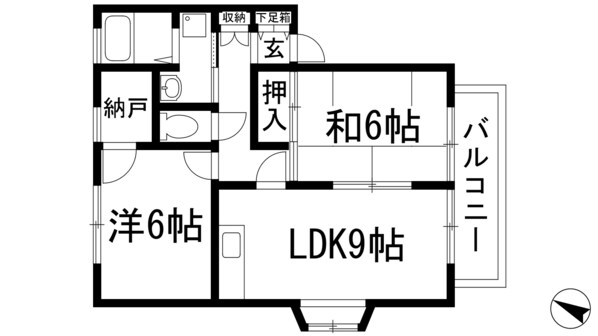 ボヌール95の物件間取画像